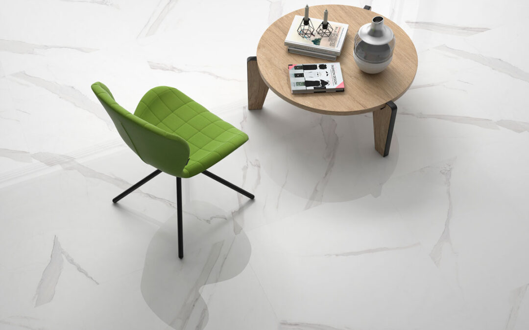 STATUARIO 60X60 Bianco Porcelanato Pulido